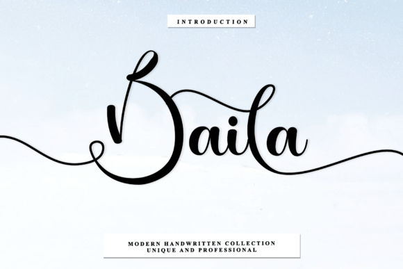 Baila: A Handwritten Font That Brings Warmth to Modern Design