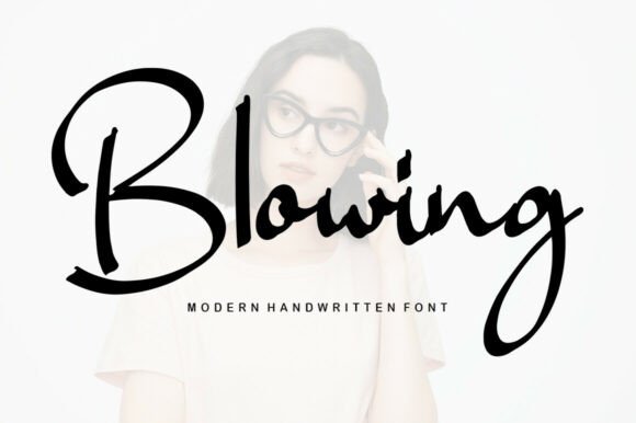 Blowing: A Handwritten Font for Modern Creative Projects