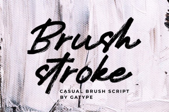 Brushstroke: A Textured Font for Authentic Design