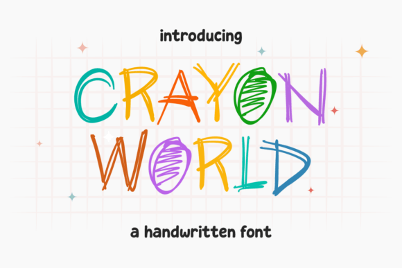 Crayon World: A Playful Typeface for Creative Projects