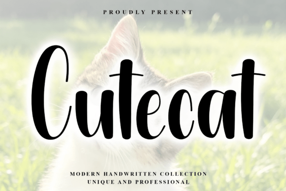 Cutecat: A Handwritten Font for Crisp, Modern Elegance