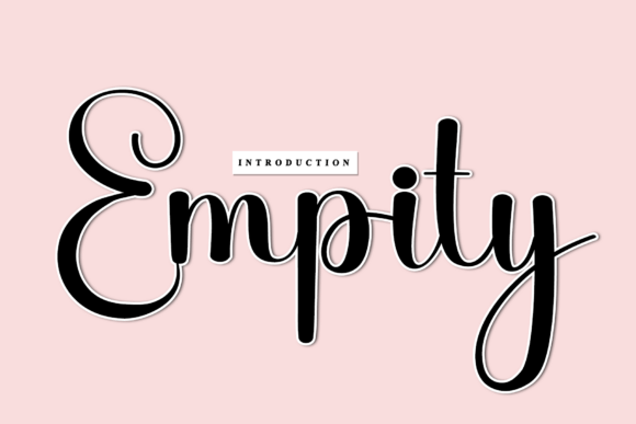 Empity: The Handwritten Font That Brings Joy to Your Projects