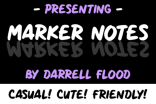 Marker Notes: The Handwritten Font for Authentic Design