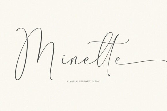 Minette: A Modern Handwritten Font for Elegant Design