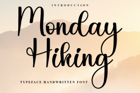 Monday Hiking: A Festive Typeface for Holiday Magic
