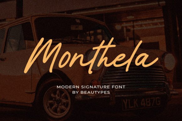 Monthela: The Elegant Handwritten Font for Modern Projects