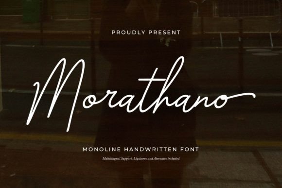 Morathano: A Handwritten Font That Feels Like a Personal Note