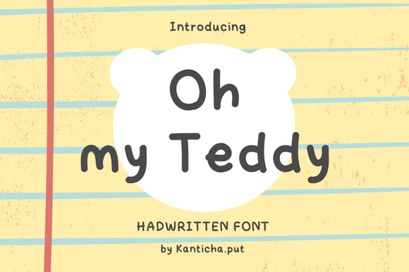 Oh My Teddy: A Handwritten Font That Feels Like a Warm Hug