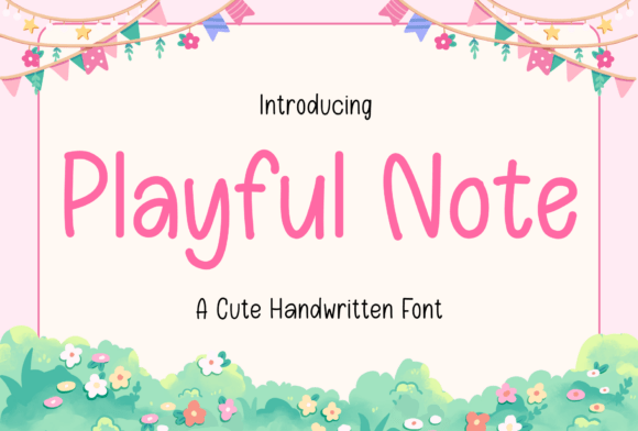 Playful Note: A Handwritten Font with Genuine Warmth
