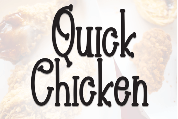 Quick Chicken Font: A Sweet Handwritten Style for Designers