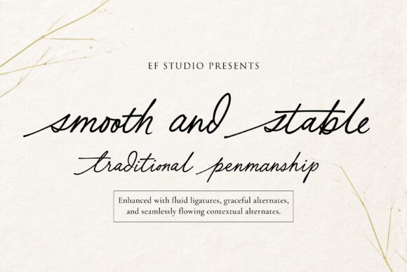 Smooth and Stable: Classic Calligraphy for Modern Design